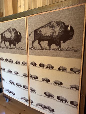 Lodge Buffalo Blanket Cabinet